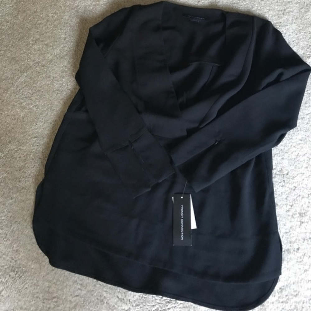 French Connection tunic: Color Black. Size 10 - Picture 4 of 5